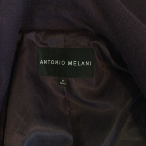 Antonio melani purple pea coat size 8 - Picture 2 of 4